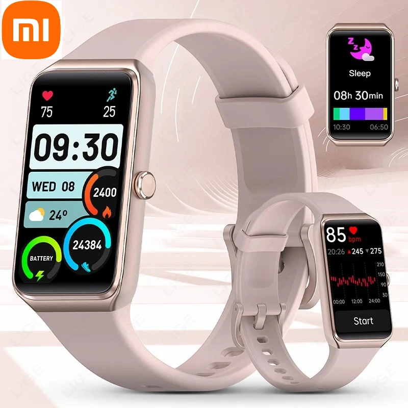 Xiaomi 2025 جديد 1.47 "HD ساعة ذكية المرأة الرياضة سوار لياقة بدنية ميزان الحرارة مراقبة الصحة مقاوم للماء المرأة Smartwatch #1