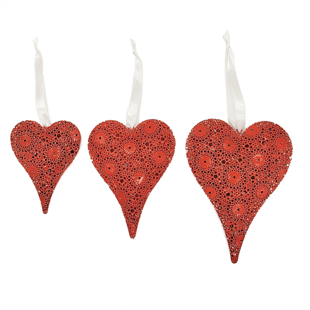 

Bohemian Valentine's Day home decorations hanging ornaments metal hollow love wedding craft gifts wall hanging decor deco porte