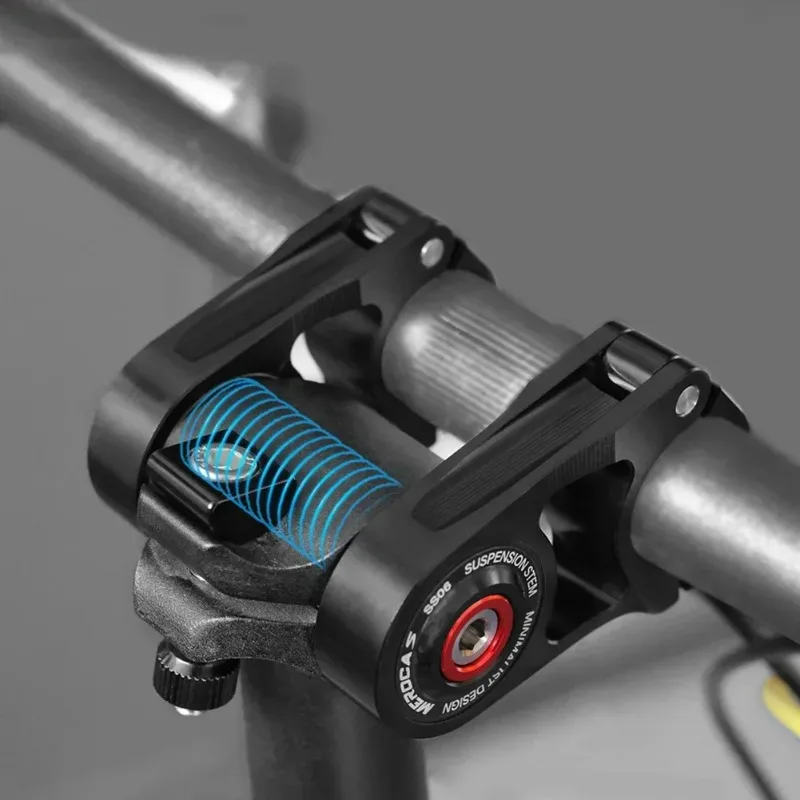 

MEROCA Folding Bike Stem Shock Absorption Bicycle handlebar Stem 25.4mm Cycling Direct mount stem for Folding Bicycle