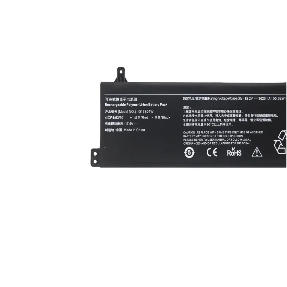 

15.2V 55.02WH 3620mAh G16B01W Laptop Battery For Xiaomi Redmi G Gaming 16 Series XMG2003-AB XMG2003-AL XMG2003-AJ