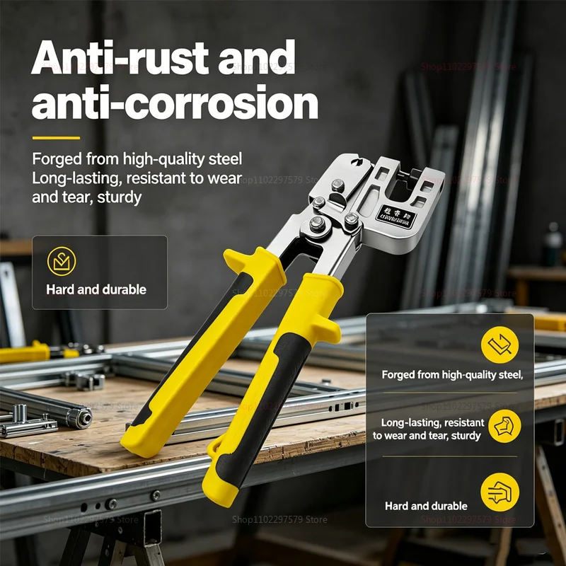 Workshop Tools Used - คีมจับเหล็กคาร์บอนสูง, คีมตอกตะปูแบบใช้มือเดียว, คีมเจาะงานหนักและแข็งแรง, ใช้สำหรับยึดโลหะ
