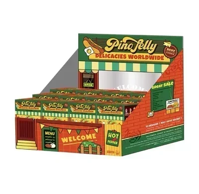 

POP MART PINO JELLY Delicious World Series Blind Box Cute Action Figure Collectible Model Mystery Surprise Toy Desktop Ornament