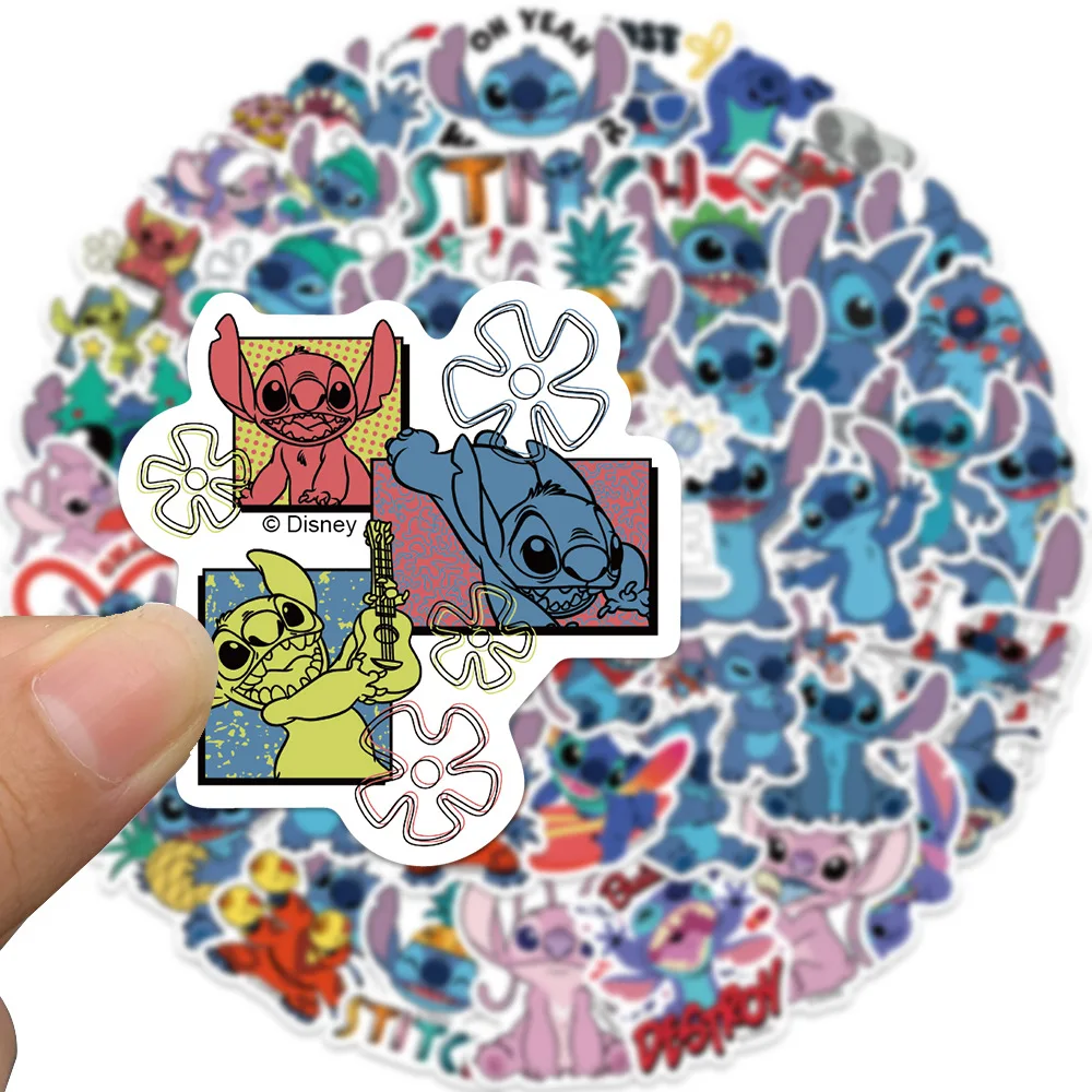 50 Stuks Disney Lilo & Stitch Schattige Steek Cartoon Waterdichte Sticker Diy Graffiti Notebook Gitaar Skateboard Decoratie Sticker