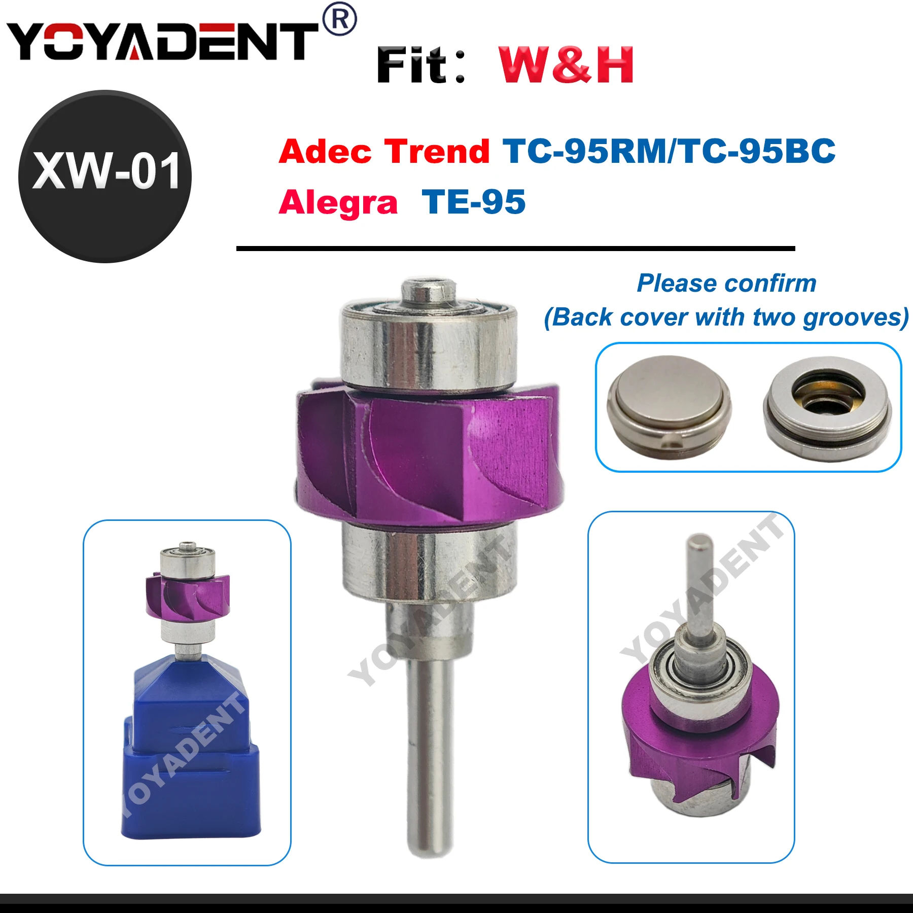 

Dental Turbine Cartridge Rotor For W&H Synea TA-98 Alegra TE-95 / TE-98 High Speed Handpiece Rotor Dentists Tools