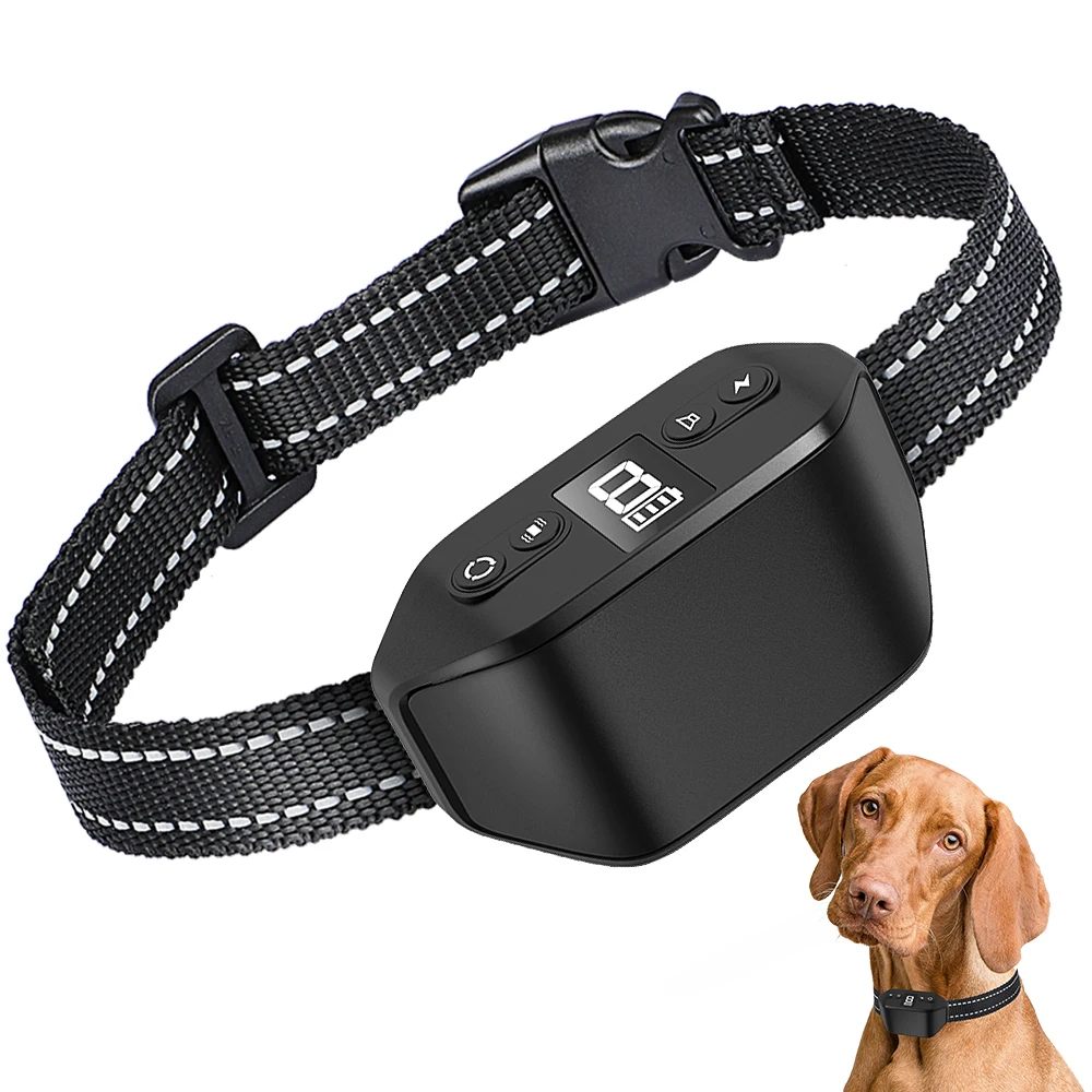 

MASBRILL Dog Bark Collar Shock Rechargeable Barking collar Waterproof Safety 2 Vibration Beep Modes for Small Medium Large Dogs