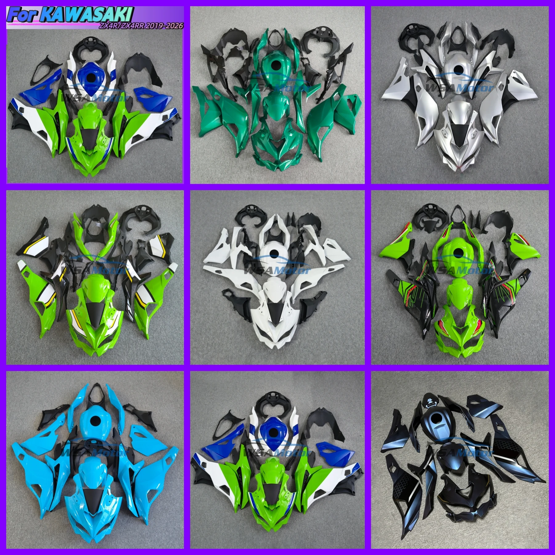 Fender Fuel Tank Side Panel Fairing Kit Motorcycle Accessories For Kawasaki ZX4R ZX4RR ZX25R 2019-2026