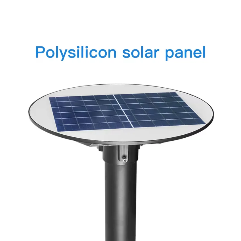 Solar UFO lamp courtyard high pole lighting outdoor waterproof round home villa garden dew table lamp