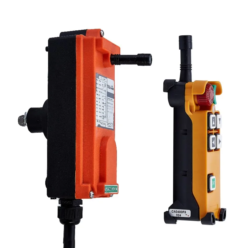 Telecrane  F21-4D  industrial wireless remote control 4 button transmitter and receiver for crane hoist and truck