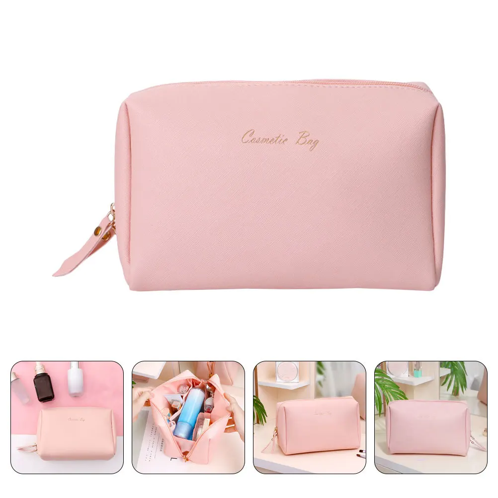 

Waterproof Toiletry Bag 1 Piece Large Opening Double Zipper Travel Makeup Pouch for Home and Outdoor Use Portable
