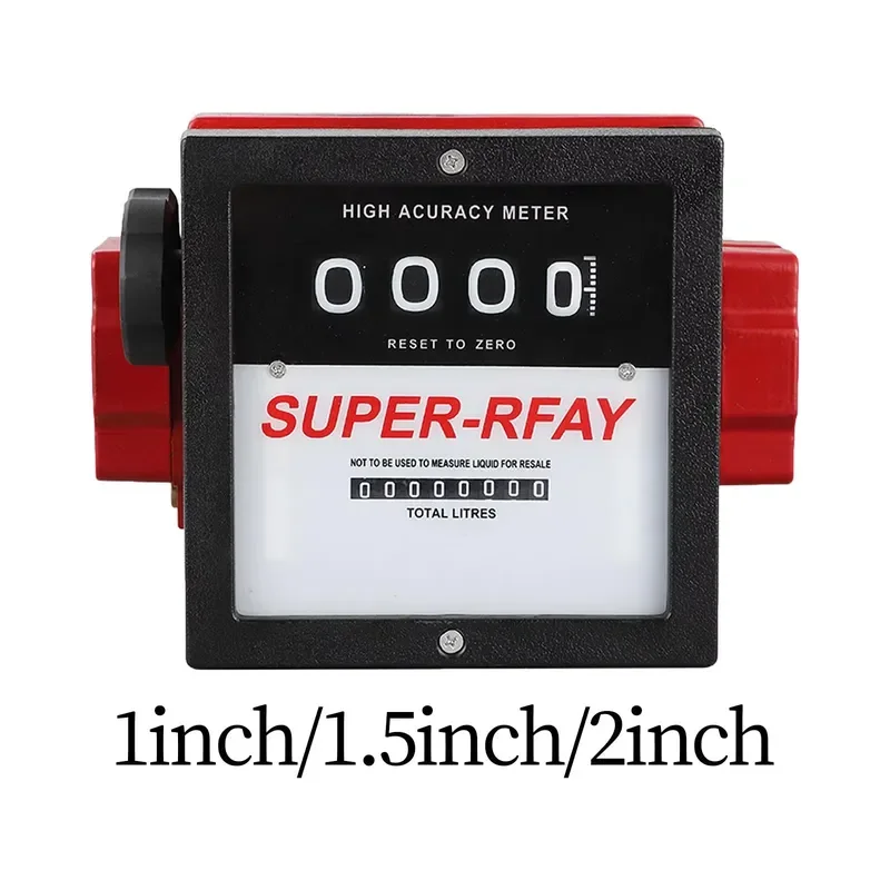 Fuel Flow Liter Meter Mechanical Fuel Meter Reliable for Fuel Transfer Pumps