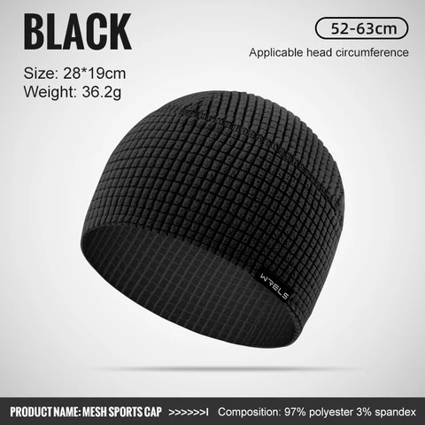 WRELS Autumn and Winter Outdoor Sports Windproof Warm Hat Cycling Skiing Running Inner Lining Cycling Cap Hat For Women Men