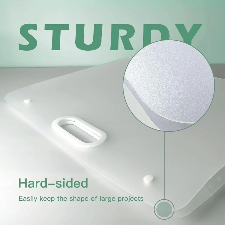 Art Portfolio Folder for Artwork 17 x 13 inches with Stiff Sides Solid Eugh Premium Diamond Painting Storage Containers Large P