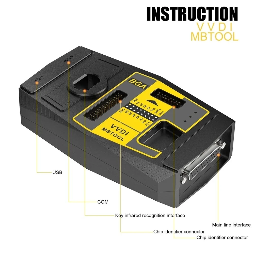 2025 Original V5.1.5 Xhorse VVDI MB BGA Tool for Benz Key Programmer Support 1997-2014 FBS3 Key Programming tools VVDI MB Tool