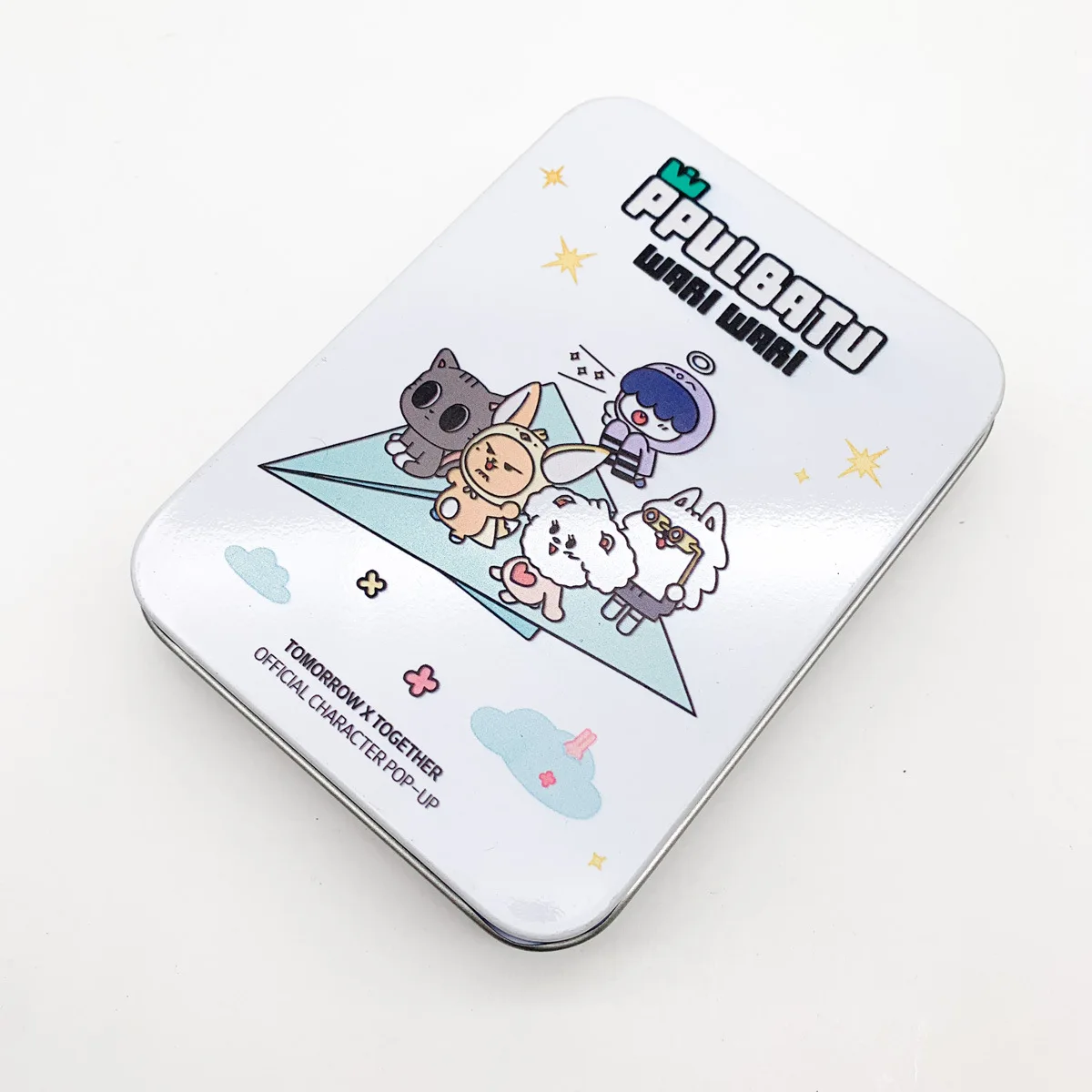 الكرتون الحيوان الإبداعية القصدير صندوق 11.5*8.5*2.2 سنتيمتر صندوق تخزين المعبود بطاقة تخزين صندوق تخزين Soobin Yeonjun Beomgyu Taehyun Hueningkai Kpop