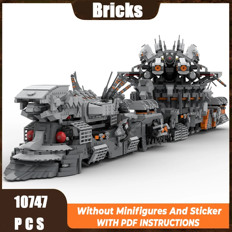 

Exquisite New Product MOC Building Blocks Military Model Armored Transport Train Technology Modular Children's Toy DIY Assembly