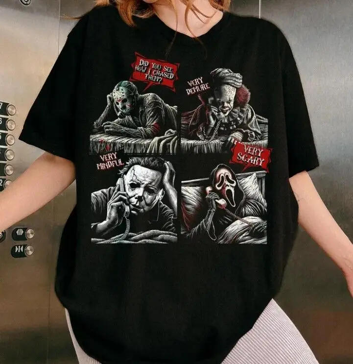 

Vintage Horror Movie Characters Shirt, Retro Friends Horror Movie Shirts, Horror