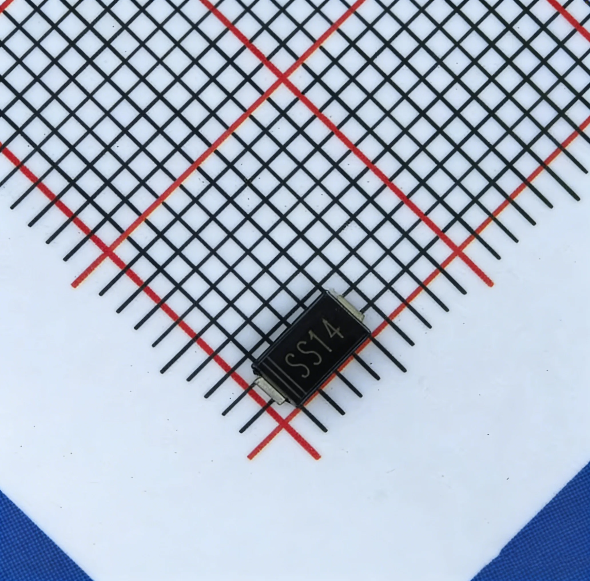 50/100/500Pcs SMA SS14/1N5819/1A SS24/1N5822/2A SS34/1N5822/3A SS54/1N5824/5A 40V DO-214AC Surface Mount Schottky Diode