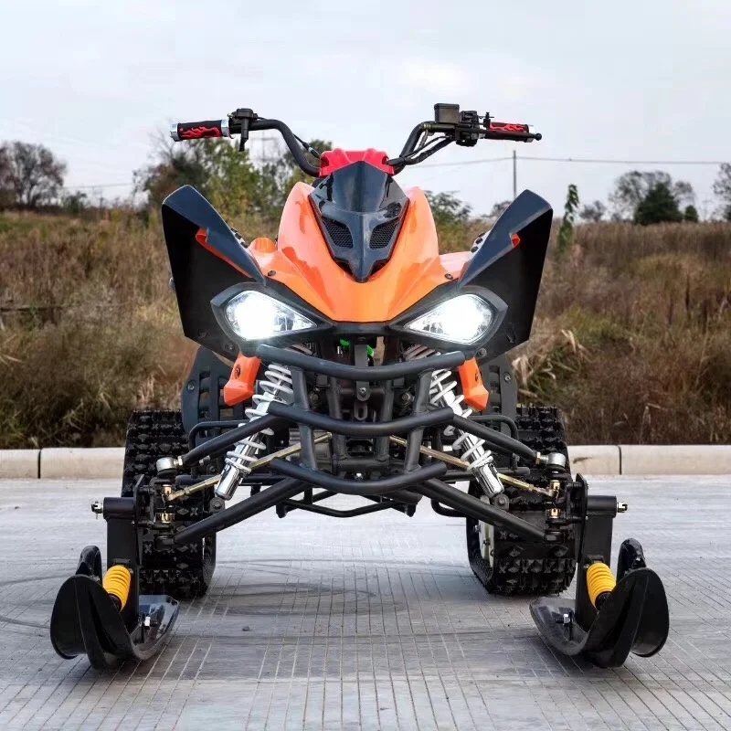 China Cheap 200cc Snow Scooter Snowmobile Snow Racer Bike High Quality Cheap Price ATV With Snow Track