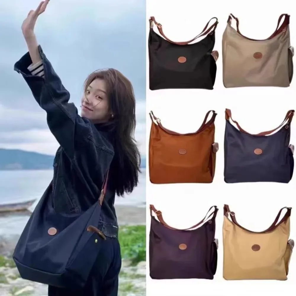 

Postman bag waterproof nylon large capacity tote bag crossbody bag folding women's bag trendy