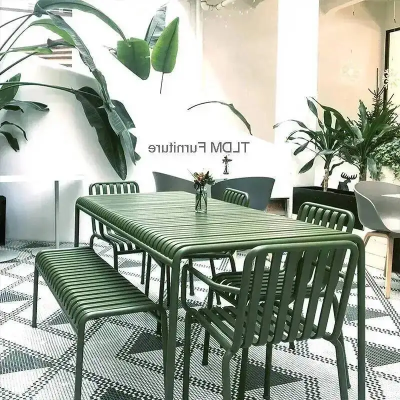 Material Outdoor Patio Part Garden Designer Sets Lounge Set Modern Homestay Gazebo Metal Meble Ogrodowe Garden Furniture Outdoor