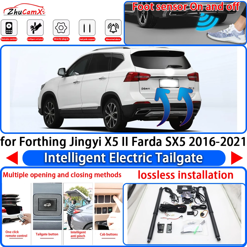 ZhuCamX for Forthing Jingyi X5 II Farda SX5 2016-2021 OEM Power Liftgate Trunk Electric Suction Tailgate Tail Gate Lift Strut