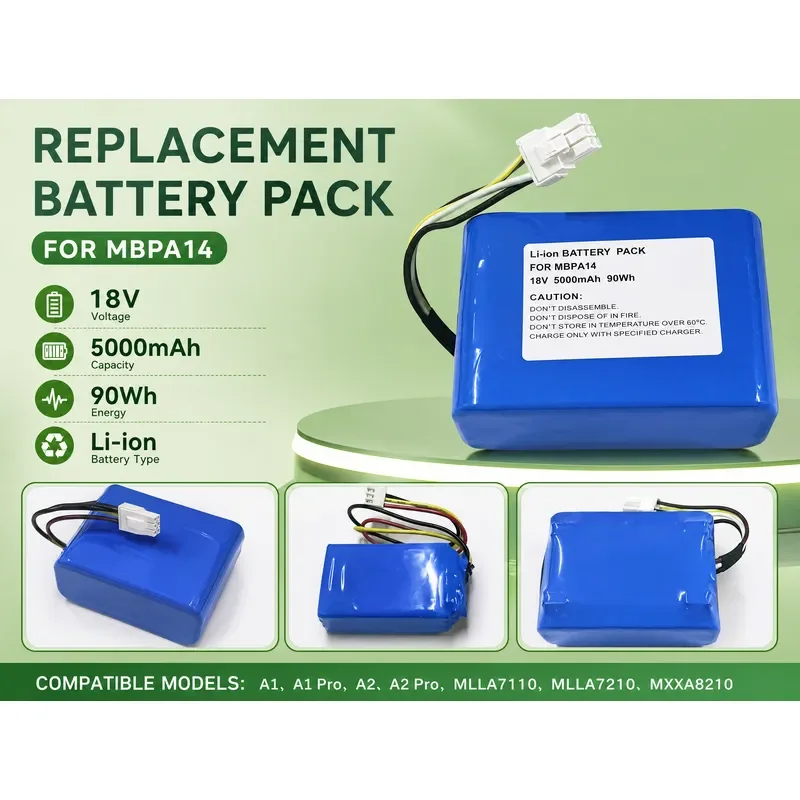 For Finding A1 A1 Pro A2 Lawn Mower Battery Model MBPA14 Replacement Power Pack Compatible with Multiple Models High Capacity