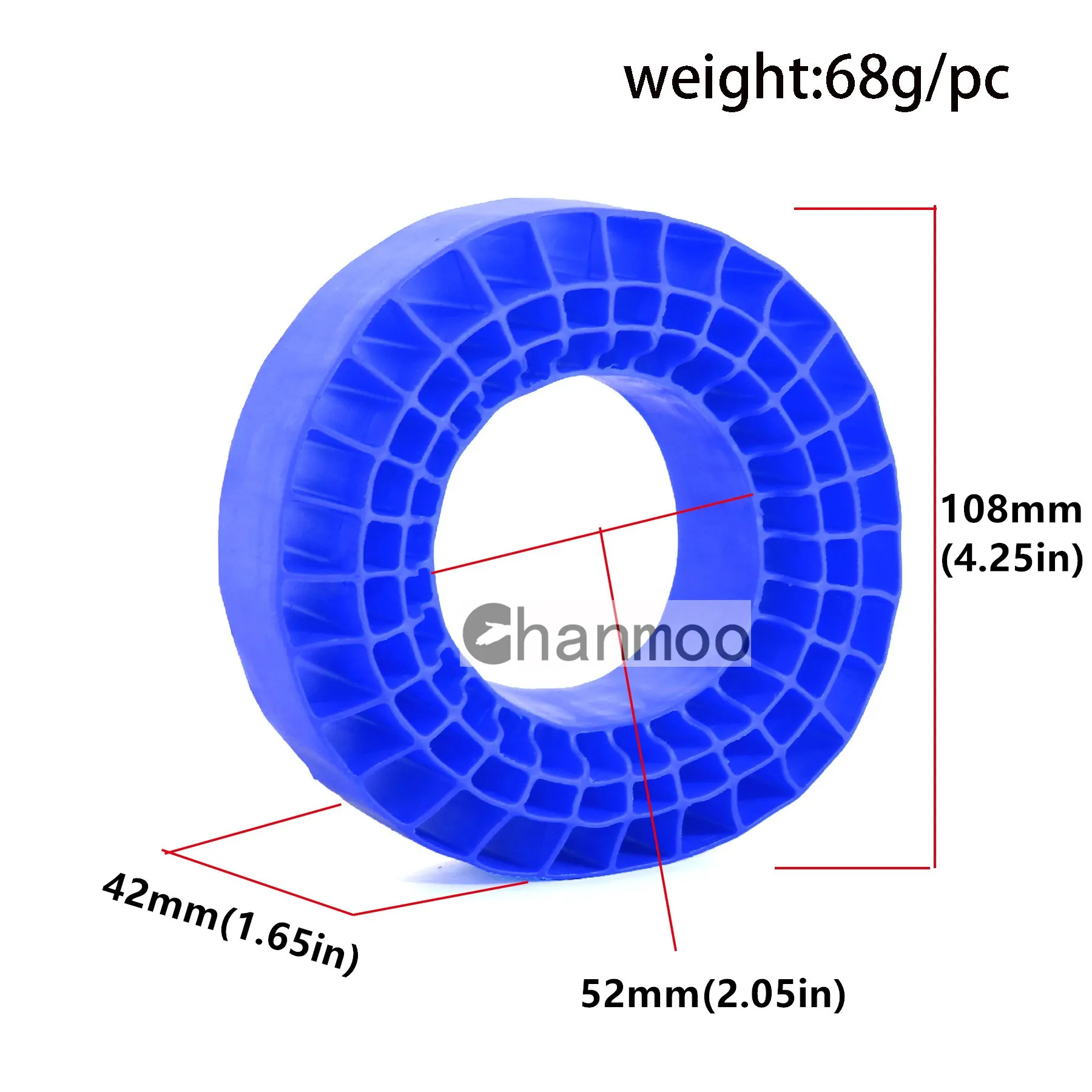1.9in Tires Soft Silica Gel Anti Foams Insert 108mm Sponge for 1/10 RC Crawler Car Rigs TRX4 SCX10 III CJ-7 Capra BRX01 TF2 GEN8