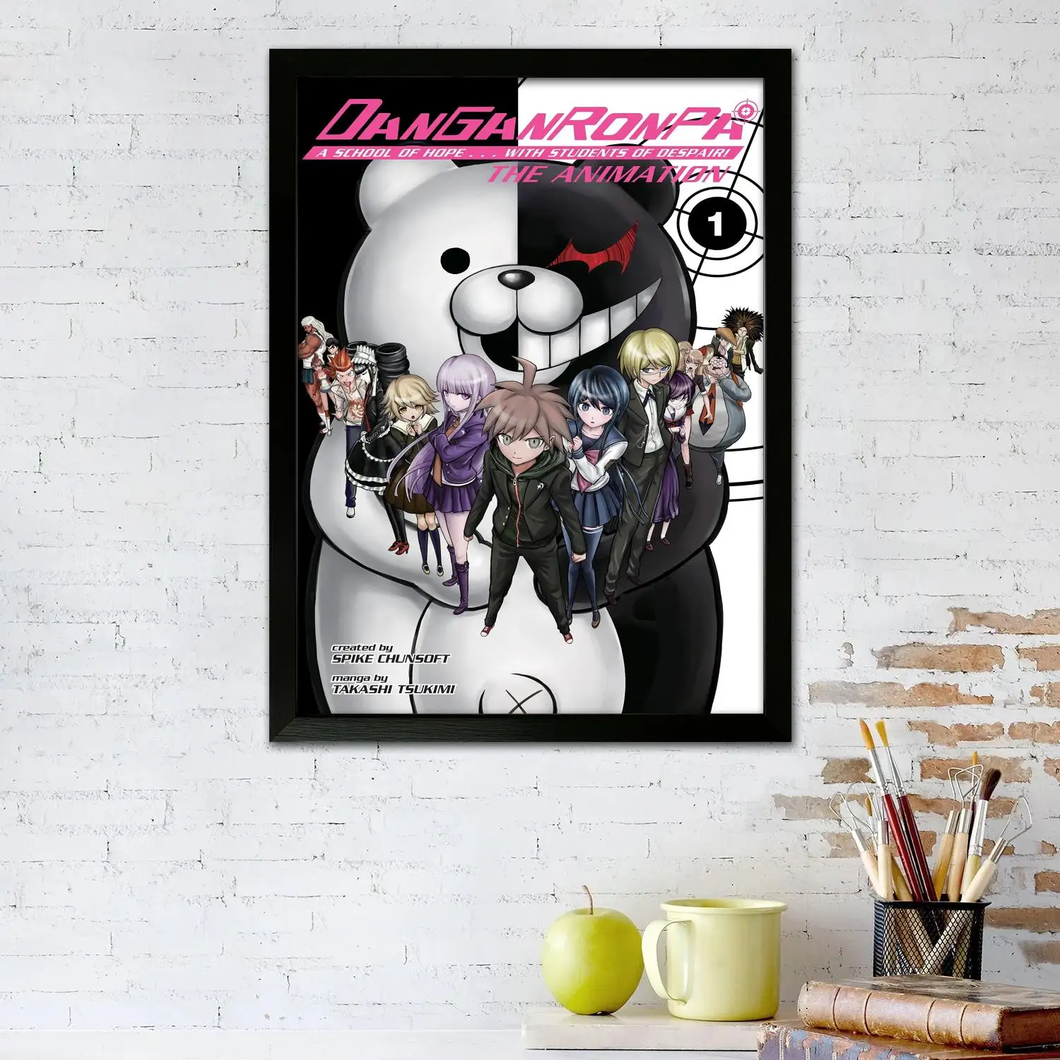 ملصق فني من القماش من Danganronpa، لوحة فنية جدارية، طباعة صور، عائلة حديثة، ديكور غرفة النوم، ملصقات، لوحة زخرفية