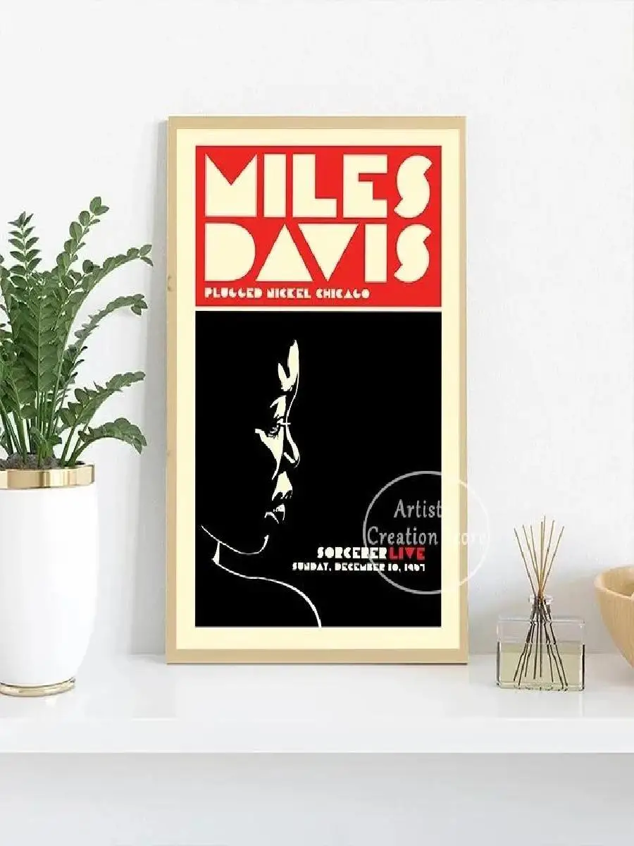 Vintage Abstract Charlie Parker Jazz Music Poster Canvas Print for Living Room Wall Decor