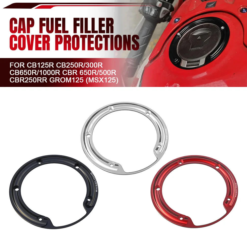 

For Honda CB125R CB250R/300R CB650R/1000R CBR 650R/500R CBR250RR GROM125 (MSX125) Motorcycle Cap Fuel Filler Cover Protections
