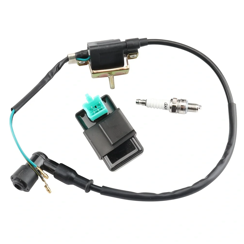 Motorcycle AC CDI lgnition Coil Spark Plug Voltage Regulator for 50cc 90cc 70cc 110cc 125cc Scooter Moped Go Kart Dirt Bike ATV