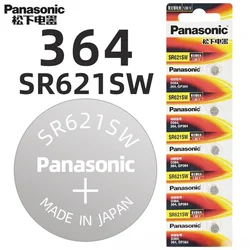 2-50PCS Panasonic SR621SW 364 watch battery is applicable to Casio LR621 Imported Silver oxide batte button battery