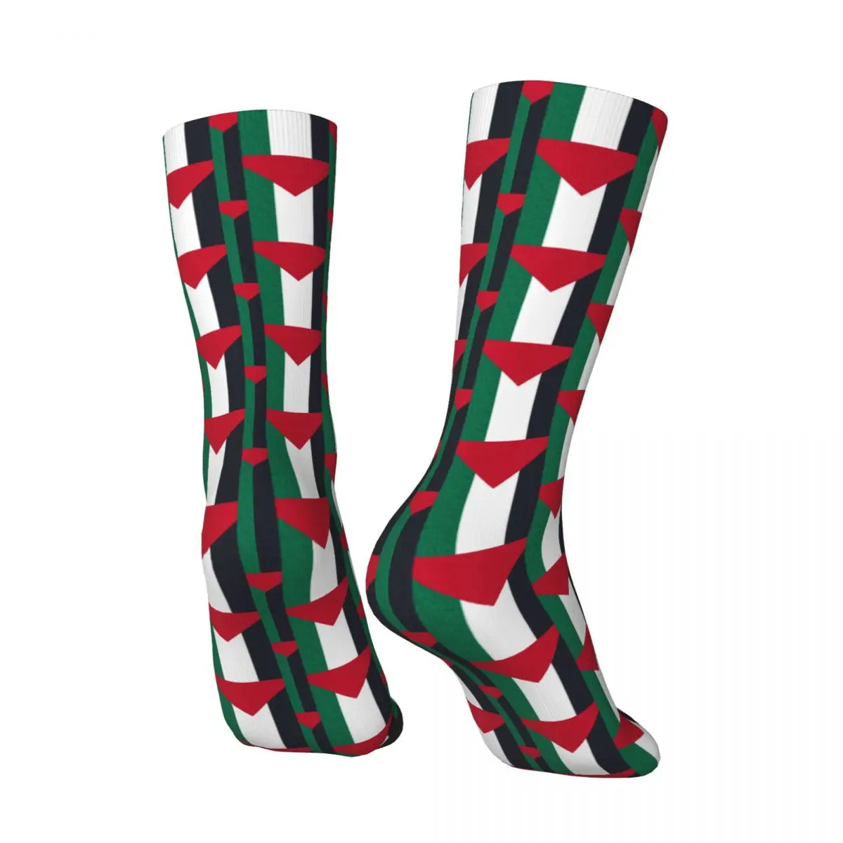 Palestine Flag Socks Elegant Stockings Men Soft Skateboard Socks Autumn Design Non Skid Socks