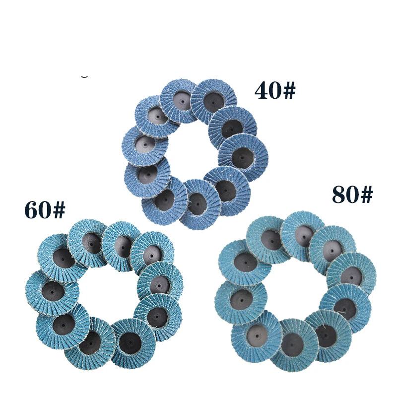 30 pcs/pacote 2 polegadas 50mm torque areia disco polimento ferramentas torque lixar prato p40 p60 p80