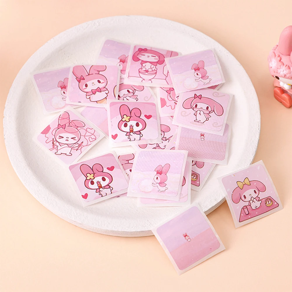 500pcs Anime Sanrio My Melody Stickers Pink Kawaii Cartoon Decal Diary Guitar Luggage Laptop Aesthetics Sticker for Kids Girls