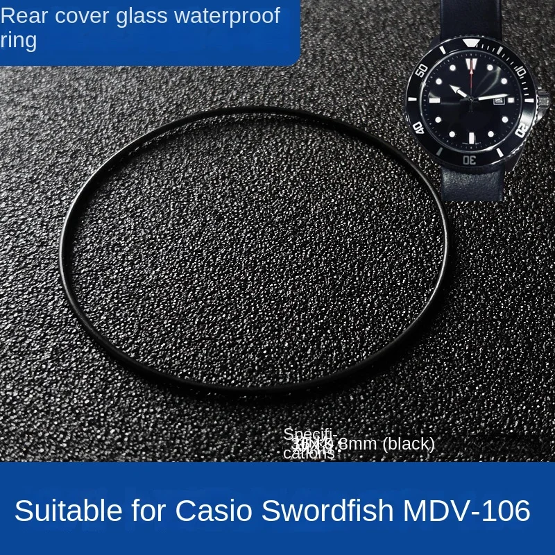 Watch Parts Wholesale O Ring I Ring MDV-106 Waterproof Ring for Casio Duro Dolphin MDV106 Front/Rear Cover Waterproof Ring