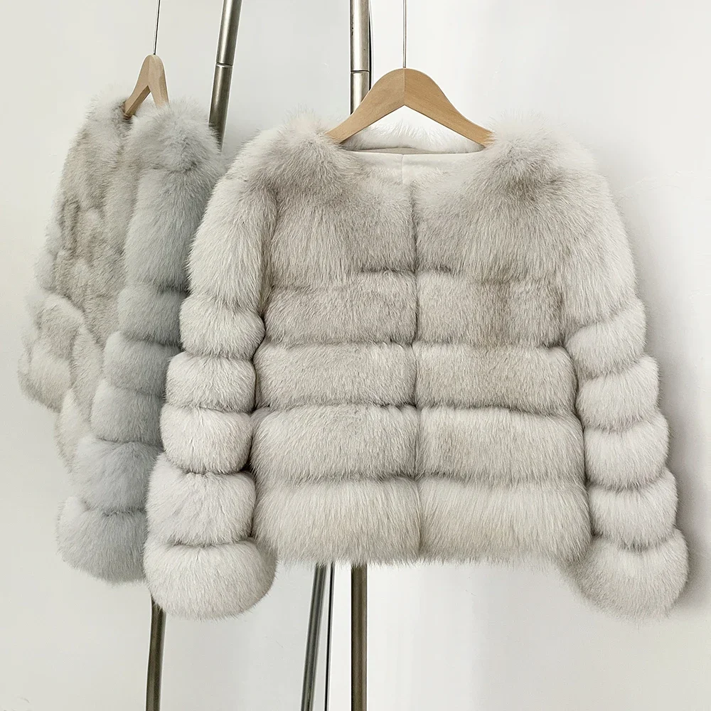 OFTBUY Real Fur Coat Winter Women Luxury Thick Real Raccoon Fur Clothes New Natural Fox Fur Jacket Furry Jackets Female Luxury