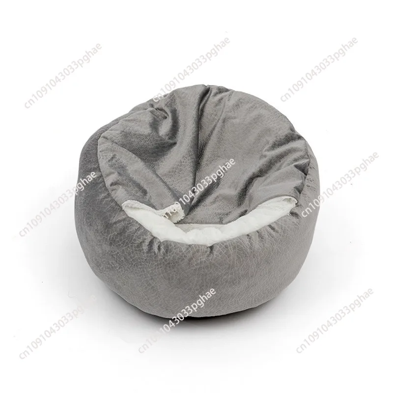 Creative pet nest, cat pad blanket integrated shell shape soft and comfortable plush cat nest