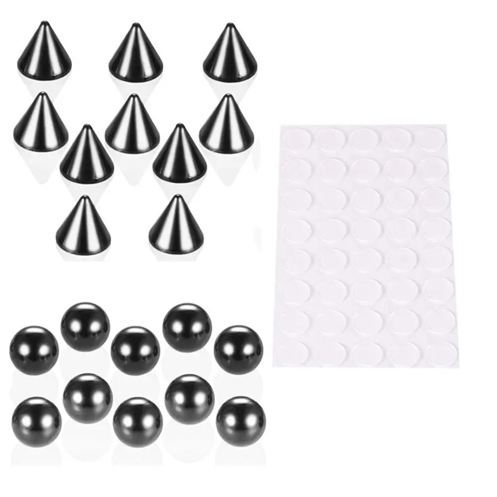 Body Jewelry Men Stainless Steel With Sticker For Earrings Ball Nose Ring Fake Lip Stud Eyebrow Stud Set No Piercing Jewelry