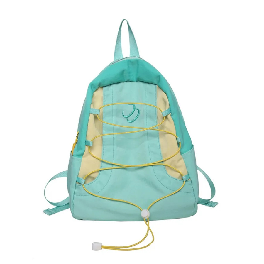 

Japanese fashion casual simple niche color blocking shoulder bag flow sports travel backpack student commuting schoolbag