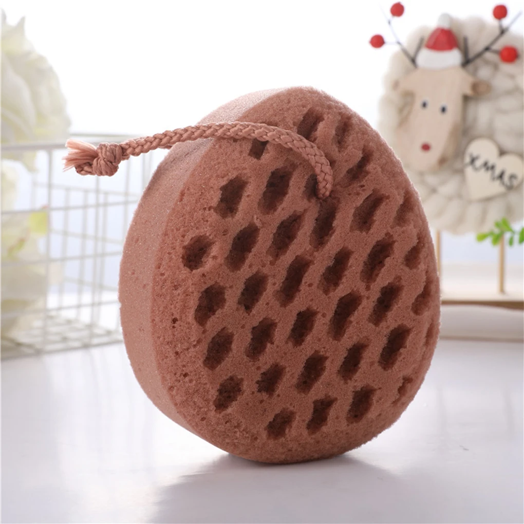 Bath Sponges Exfoliating Polishing Scrubber for Washing Fruit green