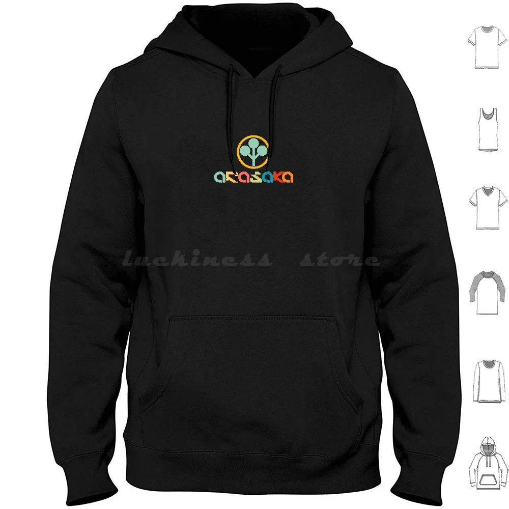 Arasaka Corporation , Retro Hoodies Long Sleeve Araska Logo