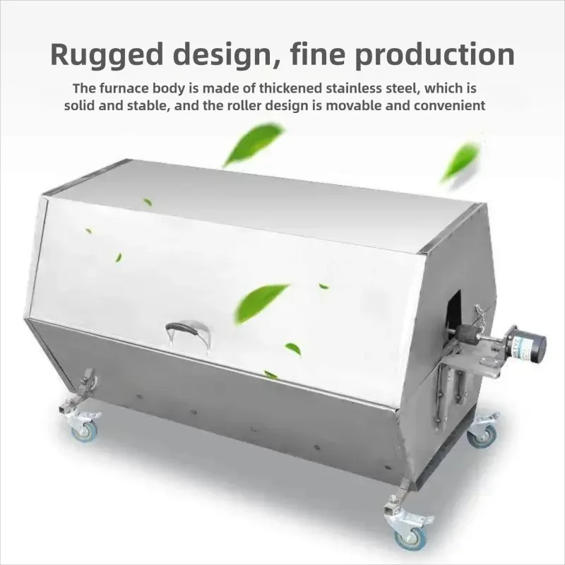 Automatic Rotating Lamb Roasting Machine  Commercial and Household Stainless Steel Charcoal Grill  BBQ Party Dinner