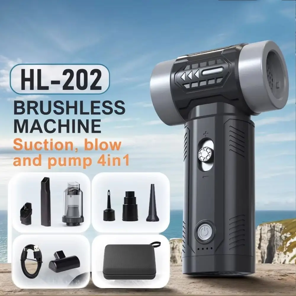 

130000RPM Mini Turbo Jet Fan High Speed Adjustable Speed Electric Dust Blower Rechargeable Brushless Motor Handheld Violent Fan