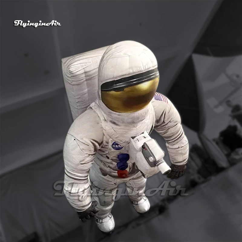 Personalized Hanging Inflatable Astronaut Space Traveler Model White Air Blow Up Spaceman For Ceiling Decoration