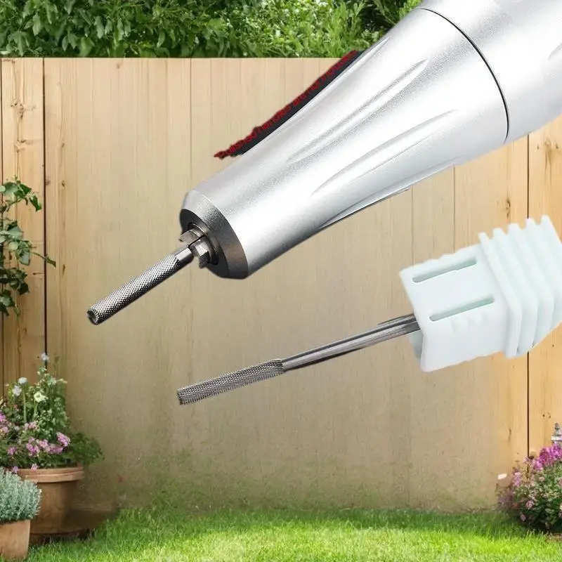 1 lima de uñas con broca de acero de tungsteno 3XF, limpieza eléctrica de cutículas para la preparación de camas de uñas