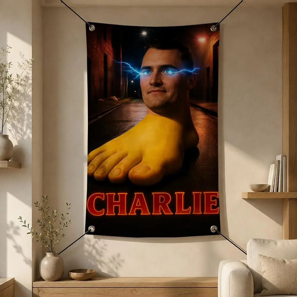 Activism Charlie Kirk Flags Flag Banner Wall Hanging for Bedroom Dorm Room Home Bar Party Indoor Outdoor Wall Decor