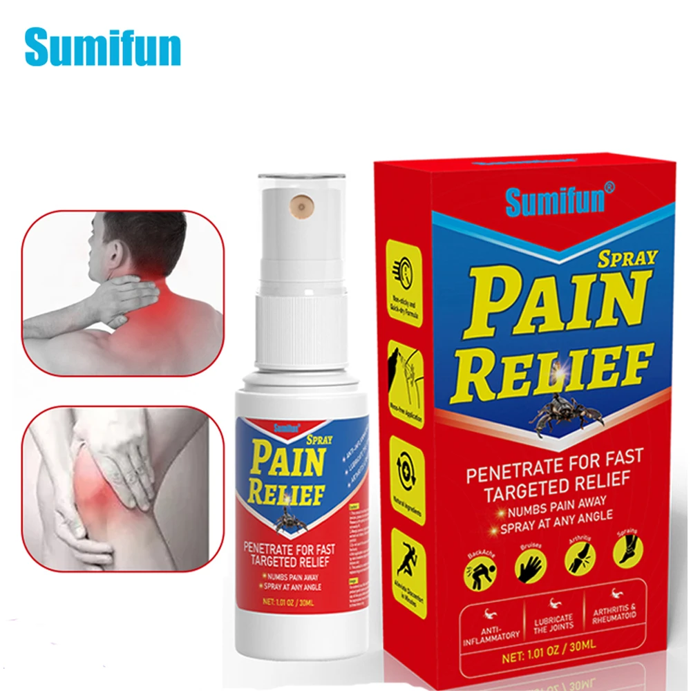 

30Ml Sumifun Pain Relief Spray Effective Cure Muscle Pain Joints Analgesic Back Spondylosis Pain Anti Inflammatory Health Care