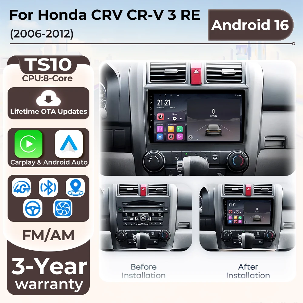 Cr Touch - Autoradio con Carplay e Android per