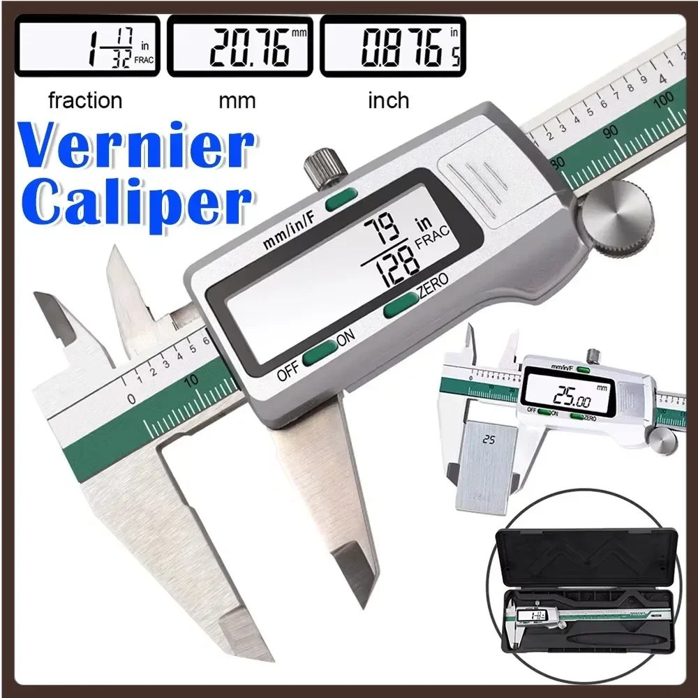 High Precision LCD Digital Vernier Caliper Gauge Micrometer Measuring Tools